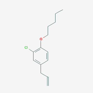 molecular formula C14H19ClO B7993056 4-Allyl-2-chloro-1-(pentyloxy)benzene 