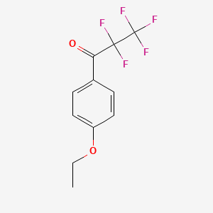 molecular formula C11H9F5O2 B7993064 4-Ethoxyphenyl perfluoroethyl ketone CAS No. 115466-97-2