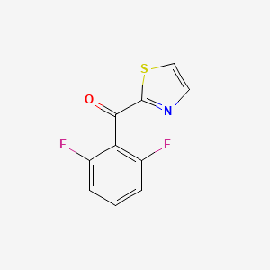 molecular formula C10H5F2NOS B7993082 2-(2,6-Difluorobenzoyl)thiazole 