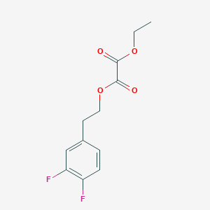 molecular formula C12H12F2O4 B7993093 O1-[2-(3,4-Difluorophenyl)ethyl] O2-ethyl oxalate CAS No. 1443334-89-1