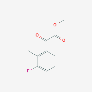 molecular formula C10H9FO3 B7993104 Methyl 3-fluoro-2-methylbenzoylformate 