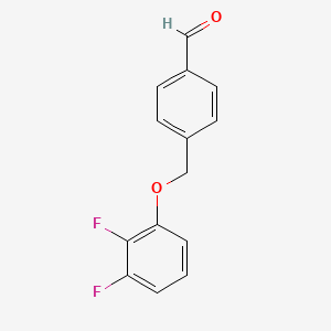 molecular formula C14H10F2O2 B7993157 4-((2,3-Difluorophenoxy)methyl)benzaldehyde 
