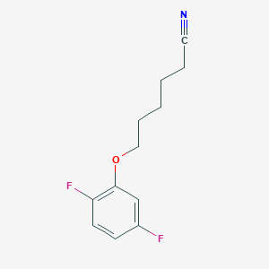 molecular formula C12H13F2NO B7993158 6-(2,5-Difluoro-phenoxy)hexanenitrile 