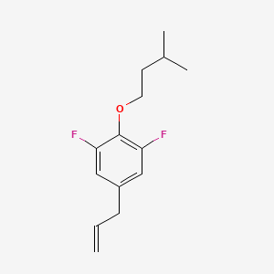molecular formula C14H18F2O B7993211 5-Allyl-1,3-difluoro-2-(isopentyloxy)benzene 
