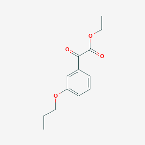 molecular formula C13H16O4 B7993213 Ethyl 3-n-propoxybenzoylformate 