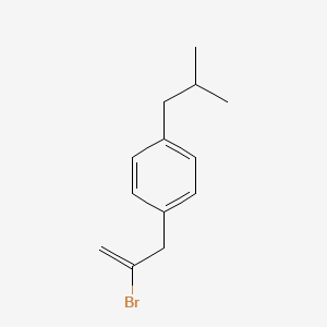 molecular formula C13H17Br B7993229 2-Bromo-3-(4-iso-butylphenyl)-1-propene 