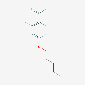 molecular formula C14H20O2 B7993257 2'-Methyl-4'-n-pentoxyacetophenone 