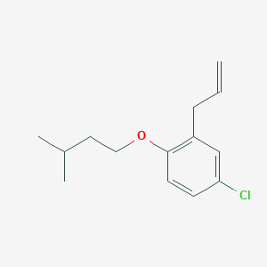 molecular formula C14H19ClO B7993268 2-Allyl-4-chloro-1-(isopentyloxy)benzene 