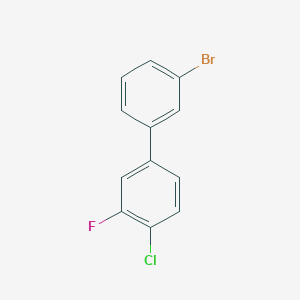 molecular formula C12H7BrClF B7993299 3-Bromo-4'-chloro-3'-fluorobiphenyl 