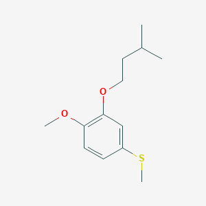 molecular formula C13H20O2S B7993308 4-Methoxy-3-iso-pentoxyphenyl methyl sulfide 