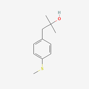 molecular formula C11H16OS B7993319 1-[4-(Methylthio)phenyl]-2-methyl-2-propanol 