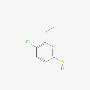 molecular formula C8H9ClS B7993343 4-Chloro-3-ethylthiophenol 