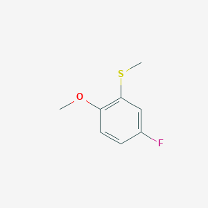 molecular formula C8H9FOS B7993383 3-Fluoro-6-methoxyphenyl methyl sulfide 
