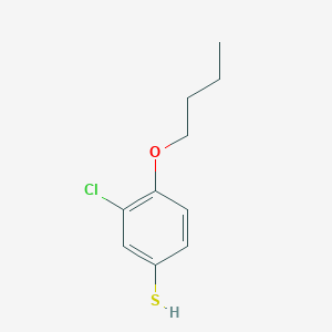 molecular formula C10H13ClOS B7993443 4-Butoxy-3-chlorobenzenethiol 