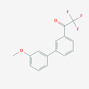 molecular formula C15H11F3O2 B7993453 3'-(3-Methoxyphenyl)-2,2,2-trifluoroacetophenone 