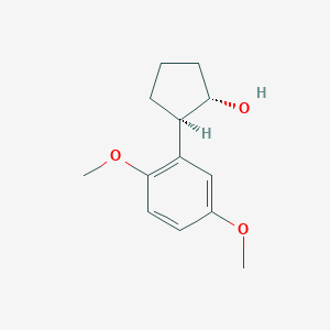 molecular formula C13H18O3 B7993461 (1S,2R)-2-(2,5-dimethoxyphenyl)cyclopentan-1-ol 