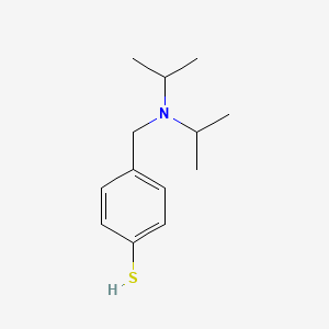 molecular formula C13H21NS B7993465 4-[(Di-iso-propylamino)methyl]thiophenol 