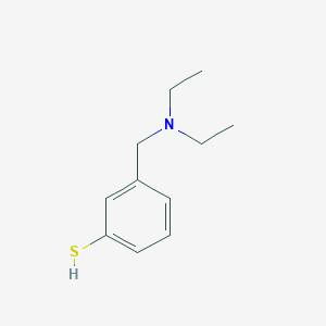 molecular formula C11H17NS B7993475 3-[(Diethylamino)methyl]thiophenol 