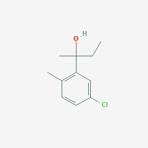 molecular formula C11H15ClO B7993499 2-(3-Chloro-6-methylphenyl)-2-butanol 