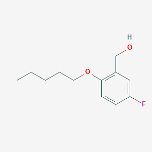 molecular formula C12H17FO2 B7993507 5-Fluoro-2-n-pentoxybenzyl alcohol 