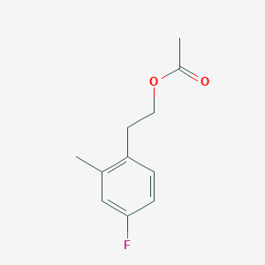 molecular formula C11H13FO2 B7993512 4-Fluoro-2-methylphenethyl acetate 
