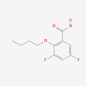 molecular formula C11H12F2O3 B7993558 2-n-Butoxy-3,5-difluorobenzoic acid 
