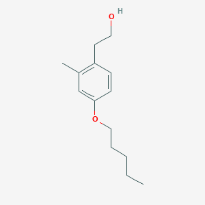 molecular formula C14H22O2 B7993564 2-(2-Methyl-4-(pentyloxy)phenyl)ethanol 