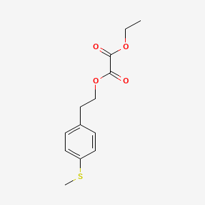 molecular formula C13H16O4S B7993587 O2-Ethyl O1-[2-(4-methylthiophenyl)ethyl] oxalate 