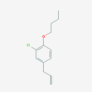 molecular formula C13H17ClO B7993652 4-Allyl-1-butoxy-2-chlorobenzene 