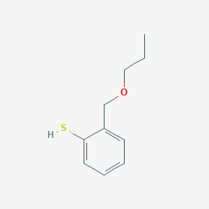 molecular formula C10H14OS B7993671 2-[(n-Propyloxy)methyl]thiophenol 