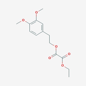 molecular formula C14H18O6 B7993716 O1-[2-(3,4-Dimethoxyphenyl)ethyl] O2-ethyl oxalate 