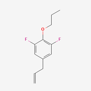 molecular formula C12H14F2O B7993741 5-Allyl-1,3-difluoro-2-propoxybenzene CAS No. 1443310-30-2