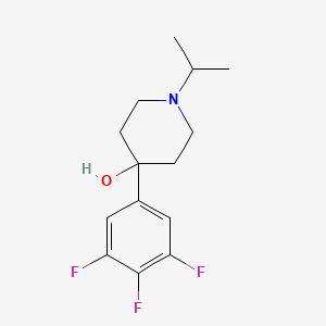 4-Hydroxy-4-(3,4,5-trifluorophenyl)-1-iso-propylpiperidine