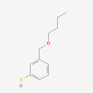 molecular formula C11H16OS B7993762 3-[(n-Butyloxy)methyl]thiophenol 
