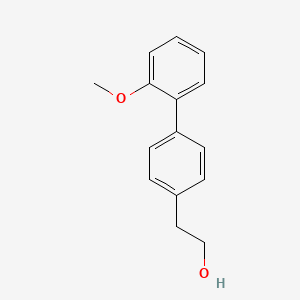 molecular formula C15H16O2 B7993801 2-(2'-Methoxy-[1,1'-biphenyl]-4-yl)ethanol 