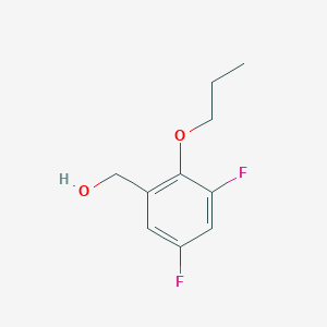 molecular formula C10H12F2O2 B7993837 (3,5-Difluoro-2-propoxyphenyl)methanol 