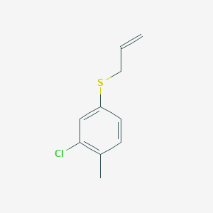 molecular formula C10H11ClS B7993840 1-Allylsulfanyl-3-chloro-4-methylbenzene 