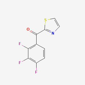 molecular formula C10H4F3NOS B7993897 2-(2,3,4-Trifluorobenzoyl)thiazole 