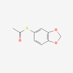 molecular formula C9H8O3S B7993900 S-Benzo[d][1,3]dioxol-5-yl ethanethioate CAS No. 5279-33-4