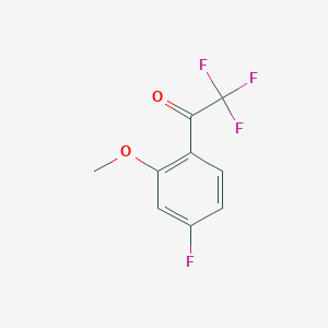 molecular formula C9H6F4O2 B7993942 4'-Fluoro-2'-methoxy-2,2,2-trifluoroacetophenone 
