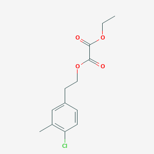 molecular formula C13H15ClO4 B7993978 O1-[2-(4-Chloro-3-methylphenyl)ethyl] O2-ethyl oxalate CAS No. 1443336-09-1