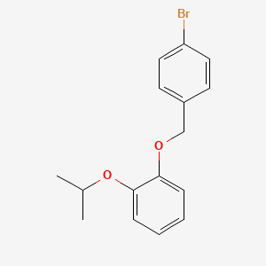 molecular formula C16H17BrO2 B7994000 4-Bromobenzyl-(2-iso-propoxyphenyl)ether 