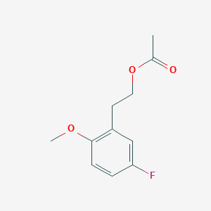 molecular formula C11H13FO3 B7994008 3-Fluoro-6-methoxyphenethyl acetate 