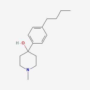 molecular formula C16H25NO B7994021 4-(4-N-Butylphenyl)-4-hydroxy-1-methylpiperidine 