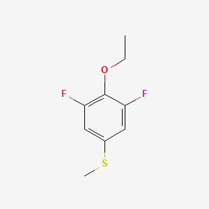 molecular formula C9H10F2OS B7994026 3,5-Difluoro-4-ethoxyphenyl methyl sulfide 