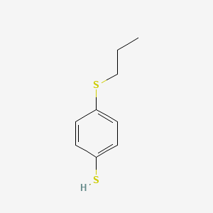 molecular formula C9H12S2 B7994069 4-(n-Propylthio)thiophenol 