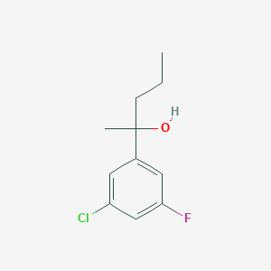 2-(3-Chloro-5-fluorophenyl)-2-pentanol