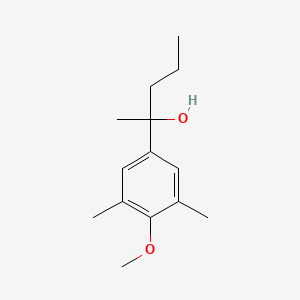 molecular formula C14H22O2 B7994103 2-(3,5-Dimethyl-4-methoxyphenyl)-2-pentanol 