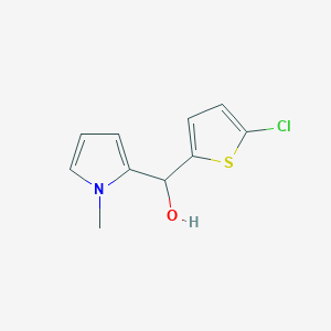 molecular formula C10H10ClNOS B7994123 2-Chloro-5-thienyl-(1-methyl-2-pyrrolyl)methanol 