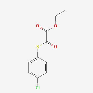 molecular formula C10H9ClO3S B7994140 Ethyl 2-(4-chlorophenyl)sulfanyl-2-oxo-acetate CAS No. 1443312-25-1